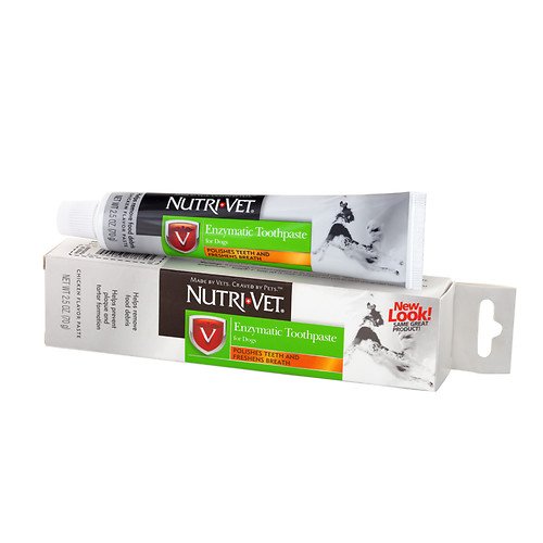 Nutri-Vet Enzymatic Toothpaste for Dogs, Chicken 2.5 oz(Pack of 1)