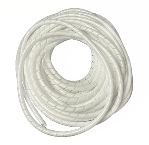 Avvolgicavo a spirale 6 mm 10 m bianco