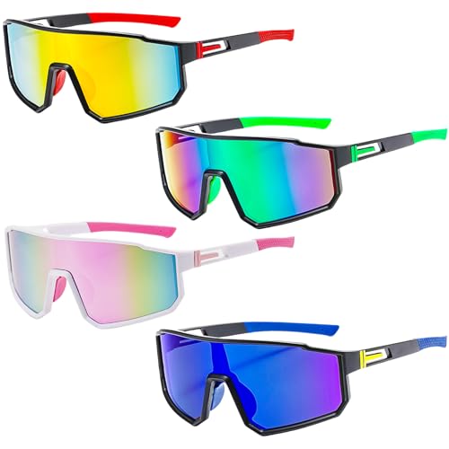 Lot de 4 lunettes de soleil polarisées pour homme et...