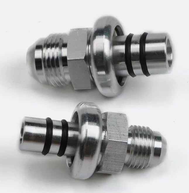 Billet -6an and -8an Fuel Rail Adapter Kit for 1986-1998 Billet Replacement for Mustang OEM