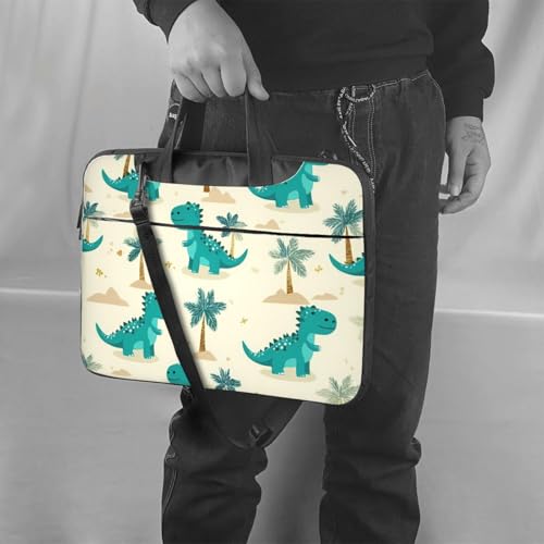 Cartoon Dinosaurs Tree Laptop Bag 14 inch Waterproof miniatura 2