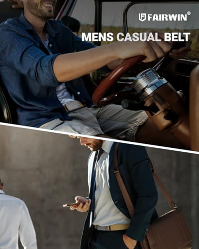 FAIRWIN Men's Belt, Tactical Stretch Nylon Web Belts with Quick Release Buckle for Casual Golf Work Hiking