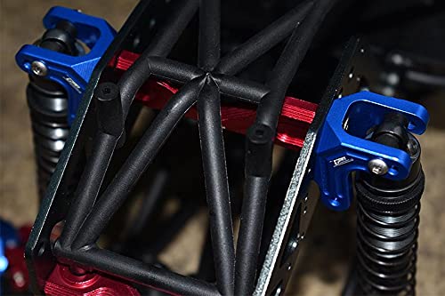 Aluminum Front Or Rear Frame Brace For Losi 1:8 LMT 4WD Solid Axle Monster Truck LOS04022 / LMT Mega Truck Brushless LOS04024 / LMT Grave Digger/Son-uva Digger LOS04021 Upgrades - 5Pc Set Black