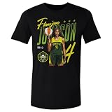500 LEVEL Flau'jae Johnson Seattle Storm Player Pose Shirt (Black, X-Large)
