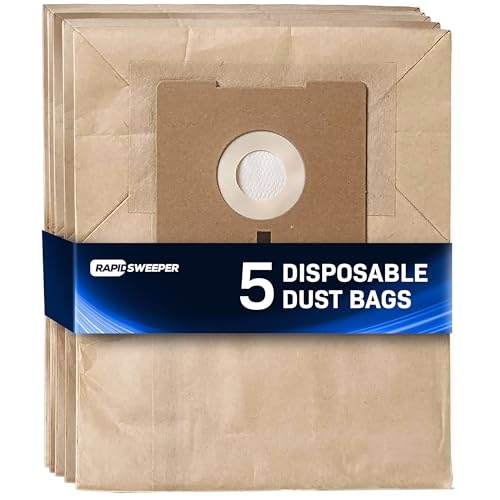 RapidSweeper Canister Vacuum Cleaner Disposable Bags - 5 Pack