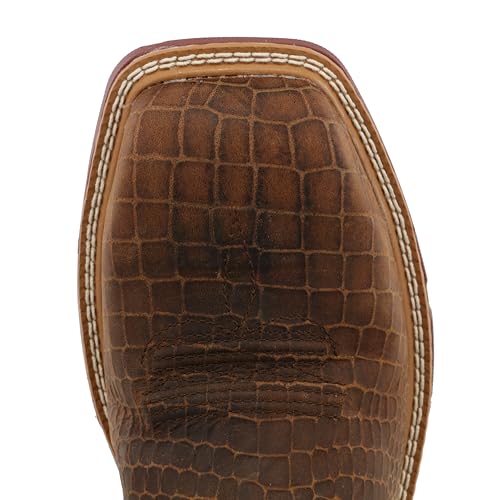 Twisted X Men's 12" Pull On Nano Composite Toe Western Work Boot, Brown & Grey, 9 D by Twisted X - Used condition - Image 5