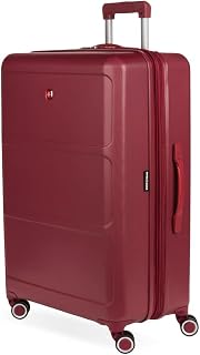8090 Hardside Expandable Luggage with Spinner Wheels, Burgundy, Checked-Large 28-Inch