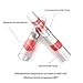 Qibaok 220 PCS Solder Seal Wire Connectors Heat Shrink Butt Connectors Electrical Wire Terminals Insulated Butt Splices 22-18 A.W.G