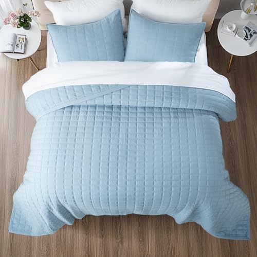 KASENTEX King XL/Cal King Quilt Set 108x98, Soft Washed 3-Layer Lightweight by KASENTEX - Used condition - Image 6