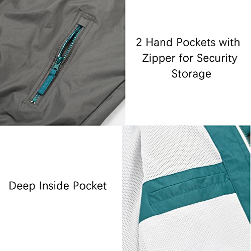 Image of MADHERO Mens Windbreaker Jacket Lightweight 90s Retro Wind Breakers