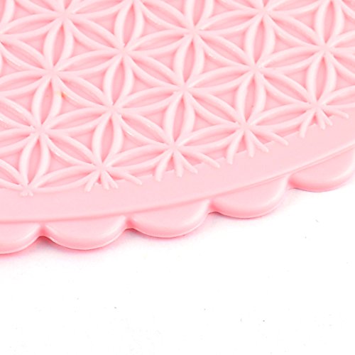 Tapetes Resistentes al Calor de Polipropileno con Diseño Floral 2 piezas Rosa miniatura 2