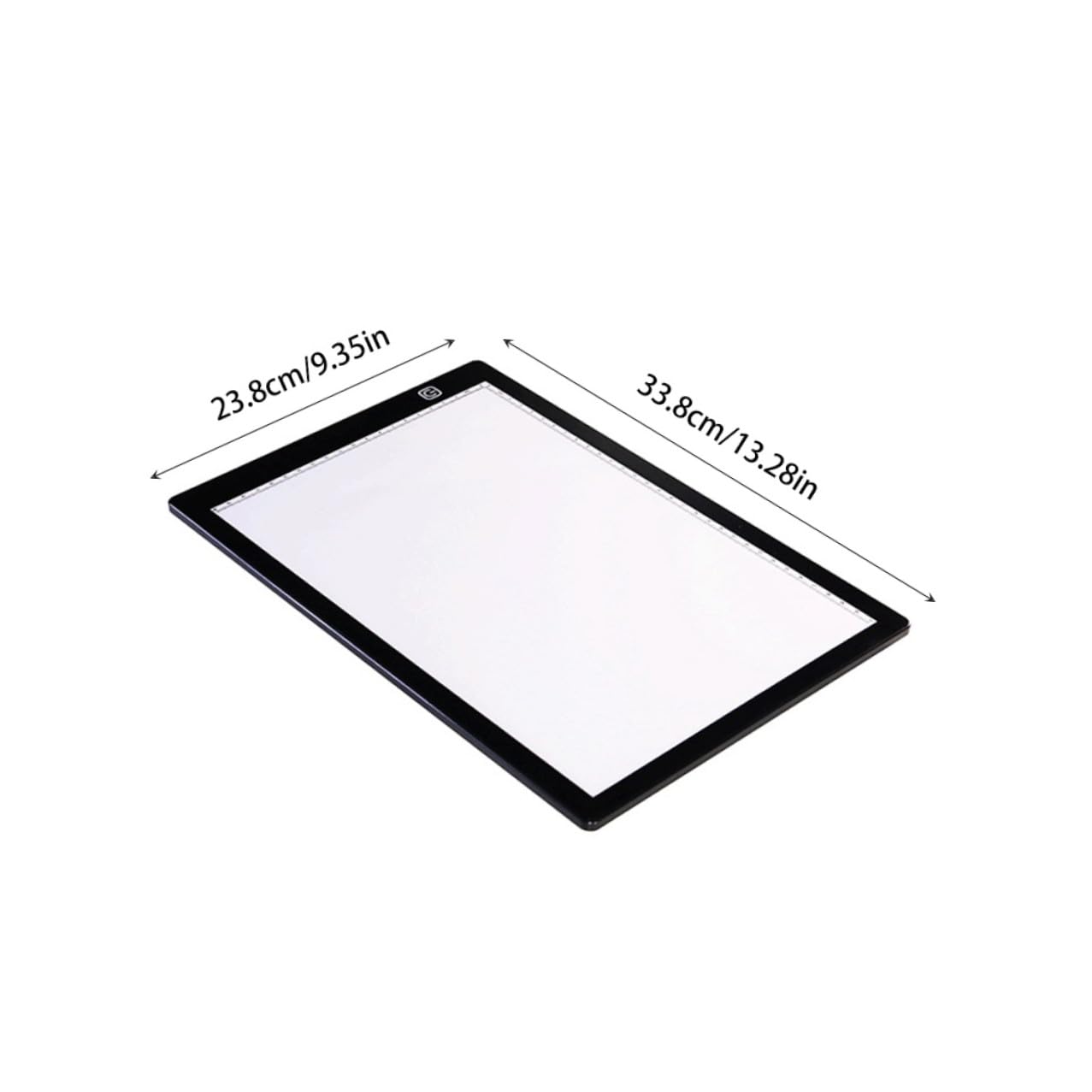 VILLFUL Mesa de Luz A4 para Dibujo con Luz LED Brillante, Tablero Acrílico Ligero con Diseño Innovador y Regla Integrada Adecuado para Scrapbooking y Animación 2d