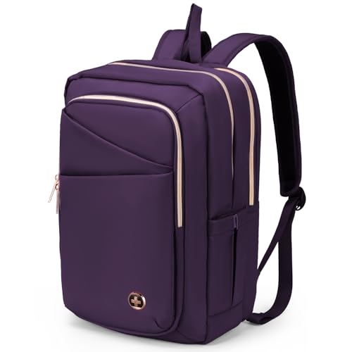 Best Stylish Backpacks for College Vogue: Top Picks for Trendy Students 5 Swissdigital Design College Backpack For Women, Fits 15.6 Inch Laptop Bookbags With USB Charging Port, Large Backpacks For Students, Purple l KATY ROSE