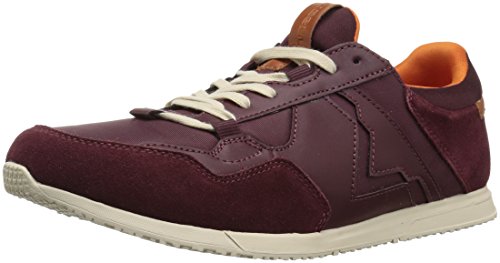 Diesel Men's REMMI-V S-Fury Sneaker, Cordovan red, 10 M US