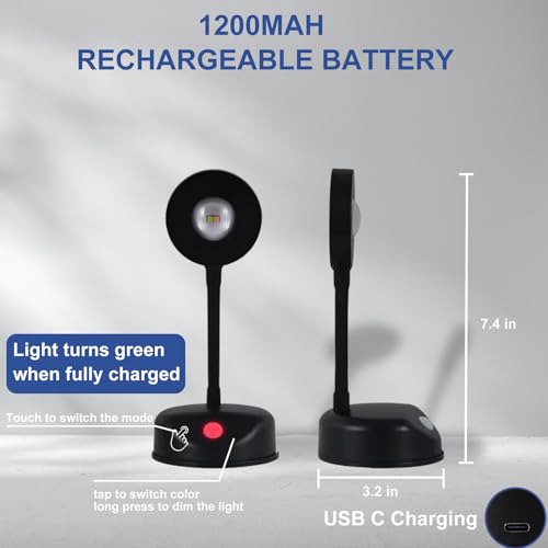 Image of Picture Lights for Wall Art, 2 Pack Battery Operated Motion Sensor Cordless Picture Lights with Remote, Adjustable Picture Frame Lights 3 Color, Portrait Lights on Wall