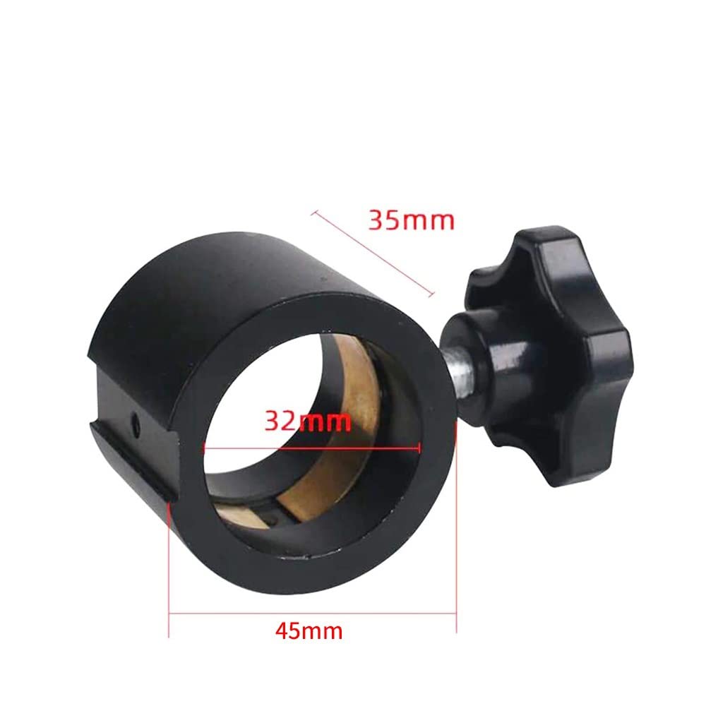 Microscope 32MM Vertical Rod Stereo Microscope Bracket Ring Positioning Ring Block 360 Degrees Free Rotation Focusing Bracket Fixed Ring