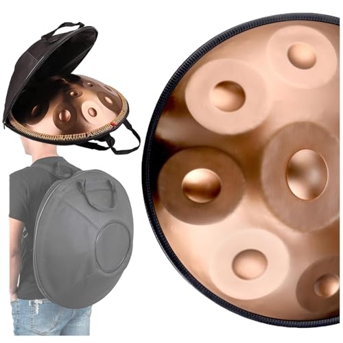Handpan Drum 9 Notas 440Hz Dorado Acero 22 Pulgadas miniatura 1