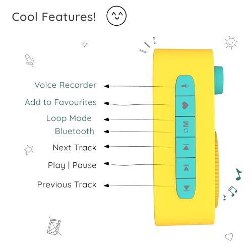TARBULL SuperBuddy Curio Kids Speaker- 900+ Stories & Rhymes, Voice Recording, Bluetooth, USB, Gift for Kids Boys and Girls Age 3 + (Dino)