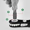 LAOA Mini Ratchet Wrench Screwdriver Bit Set with Hex Shank Phillips,Slotted,Hexagon,Torx Bits High Torque and 90 Degree Right Angle Tool