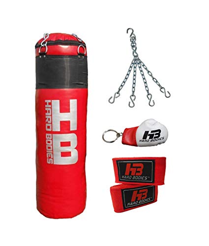 Image of Hard Bodies 4 Feet Synthetic Leather Punching Bag (Red)