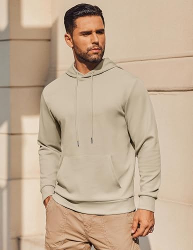 Image of COOFANDY Mens Hoodie Long Sleeve Casual Pullover Hooded Sweatshirt Fashion Drawstring Hoodies with Pocket