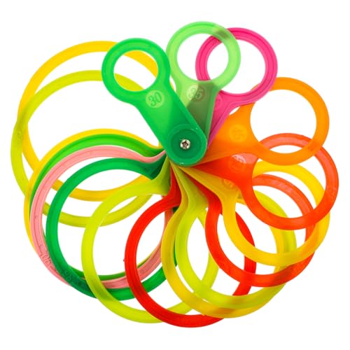 Luxshiny フルーツ直径測定ツール 多用途プラスチック果実ゲージ 対応 果物級用計測リング 農園向け簡単操作測定器