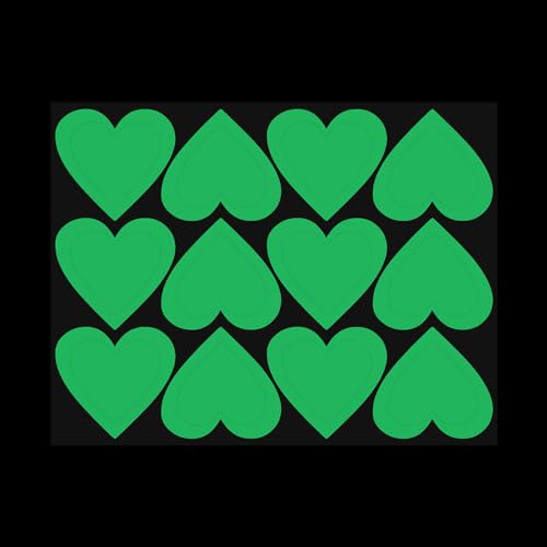 Set de stickers decorativos en forma de corazón que brillan en la oscuridad miniatura 4