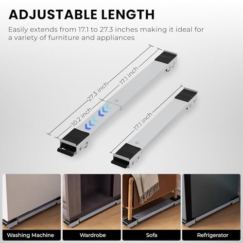 Image of Robustt Heavy Load Furniture Lifter Mover Tool Set - Moving Roller Wheel Set Easy and Safe Shifting Slider Tools for Washing Machines, Fridge, Sofa, Table, Cupboard - Pack of 2