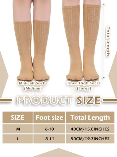 Bencailor 6 Pairs Women Slouch Fuzzy Socks Warm Cotton Scrunch Boot Winter Fluffy Slipper Socks4