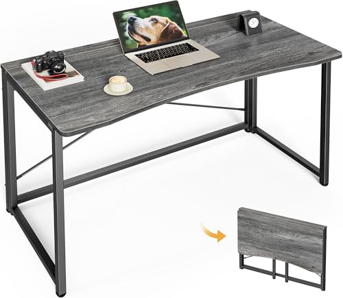 Image of Huuger Folding Desk for Small Spaces, 39.4 Inch Foldable Computer Table
