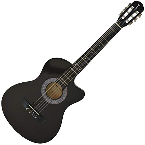 Violão Acústico Clássico 6 Cordas Auburn Music (Cutway, Preto)