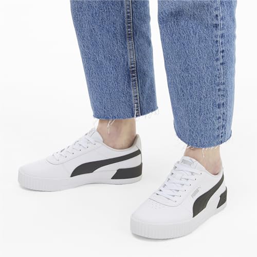 Image of Puma Carina 2.0 Synthetic Leather Lace Up Women's Sneakers