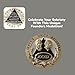 39 Year AA Medallion - Black & Silver Bill and Bob Founders Medallion, Chip, Sobriety Token with Crystal