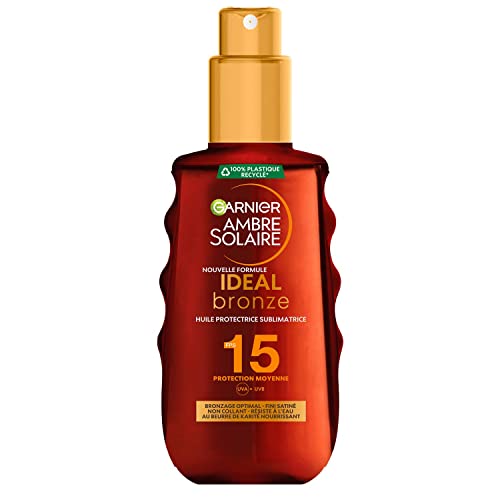 Garnier Ambre Solaire Ideal Bronze Huile protectrice sublimatrice Huile protectrice sublimatrice de bronzage FPS15