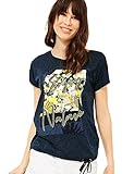 t shirt mango outlet Cecil Damenshirt mit Frontprint und Dekosteinchen