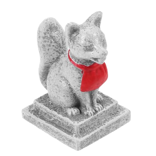TOYANDONA 2 Stück Miniatur Japanische Fuchs Statue Inari Fox Ornament...