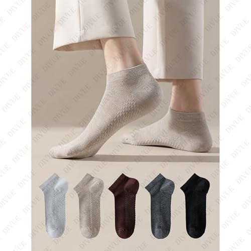 Image of VAIDUE Ankle Length Socks for Men and Women | Cotton Breathable Soft Fabric | Odor Free & Sweat Resistant | Anti Slip Comfortable Fit | Durable Everyday Wear | Multi Color Pack of 5 Unisex Socks