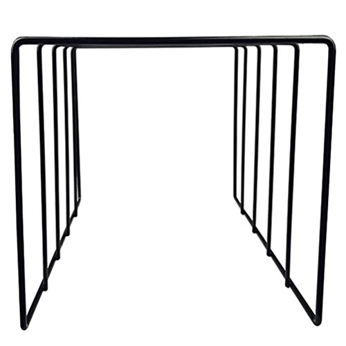 Record-Happy Vinyl Record Storage Holder Stand – Vinyl Coated Metal Wire Rack Holds up to 50 Album Lp’s - Premium Display, Simple and Contemporary Concept Design for 12” Records