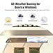 JYJNHOME 32x48 Inch Window Door Awning Exterior,Polycarbonate Outdoor Overhang Canopy Shelter,UPF 50+ UV Rain Snow Sun Protection,Spliced Overdoor Awnings for Outside,Porch,Patio,Deck,House Entrance