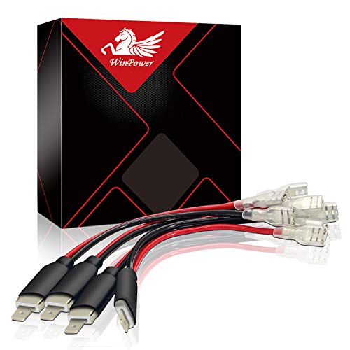WinPower H1 / H3 Led-scheinwerfer Ersatz Stecker Einzelne Diode Konverter Verdrahtung Verbindungsleitungen Kabel, 4 Stücke