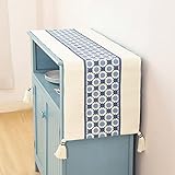 GLYY モダン簡易 テーブルランナー 35 x 180cm 花柄食卓ランナー長方形 テーブルウエア綿麻 テーブルセンター 敷物 マット 食卓カバー 食卓飾り テーブル 和風侘寂わびさび禅茶席 断熱テーブル保護 食卓飾り ティーマット リビングルーム レストラン 茶旗 テーブルフラグ 多用途多機能 A5