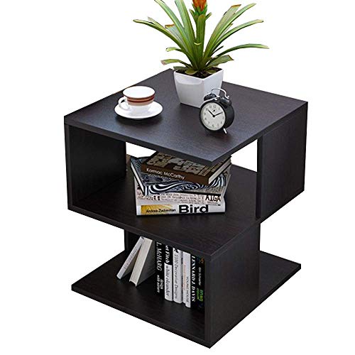 Home&Selected Furniture / 2 Tier Side Table Living Room Square Corner