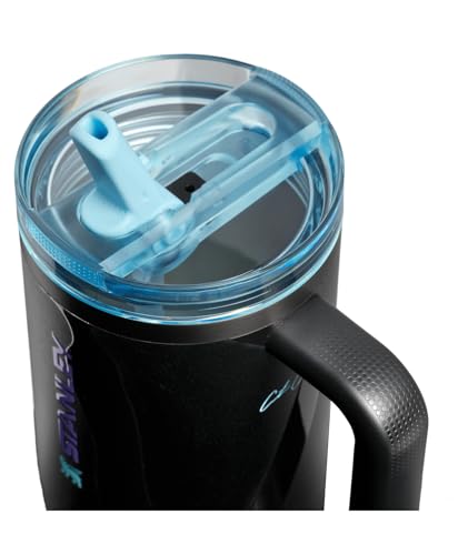 Image of STANLEY x Caitlin Clark Quencher ProTour Flip Straw Tumbler with Leakproof Lid, 40 oz| Built-in Straw and Handle | Cup Holder Compatible for Travel | Insulated Stainless Steel | BPA-Free | Blacktop