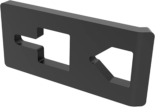Miniatura 6 de Placa extractora de poste en T de acero resistente, 0.472 pulgadas (0.472 in) de extracción rápida de postes en T del cubo de tractor de jardín de