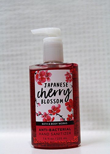 Bath & Body Works - Japanese Cherry Blossom - Full Size - Anti-Bacterial Hand Sanitizer 7.6 Oz