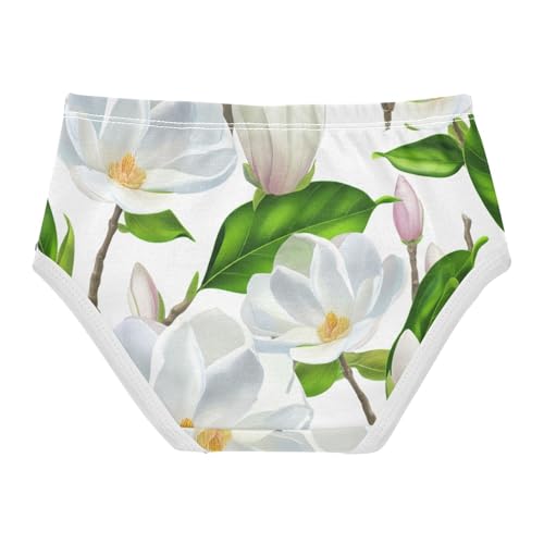 Spring Floral Flowers White Girls Underwear Toddler 2t Cotton Panties for Girl Aesthetic Briefs Kids Undies2