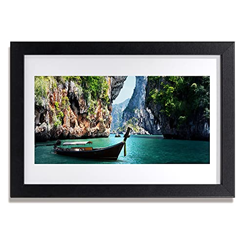 Photo murale salon et chambre affiche encadrée paysage lac Tulup