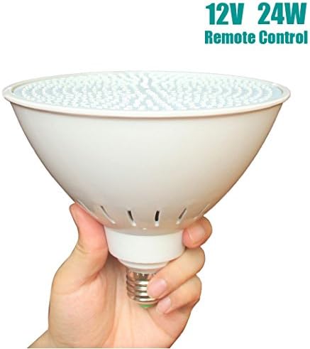 Remote Control Color-changing LED Lamp 24Watt Replacement For 300Watt Incandescent Bulbs in Pool and Spa Light 14 light shows (12VAC, 24Watt)