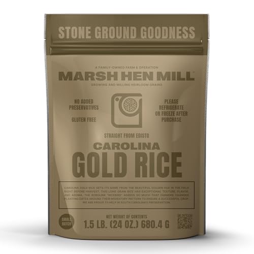 Marsh Hen Mill Carolina Gold Rice | Premium Long Grain White Rice with Exceptional Aroma, Nutty...