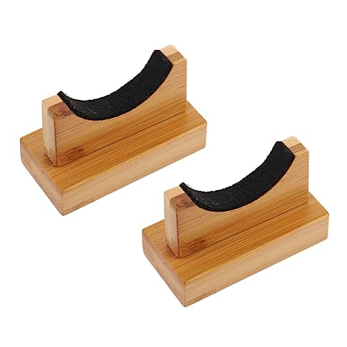 BCOATH 1Pair Bat Holder of Durable Desktop Bat Stands for Baseball Bats Stylish Storage Rack with Natural Texture for Home Display and Organization